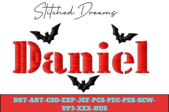 Captivating Daniel Embroidery Design for Halloween