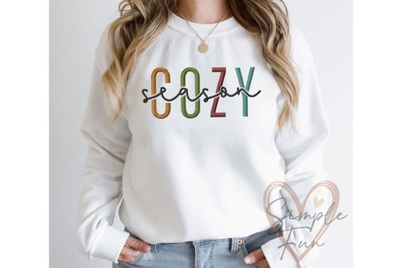 COZY Season Embroidery Design: A Warm Welcome