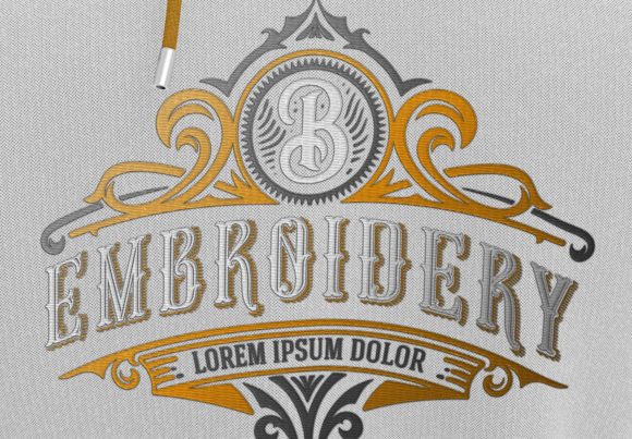 Embroidery Effect Mockup for Personalized Gifts