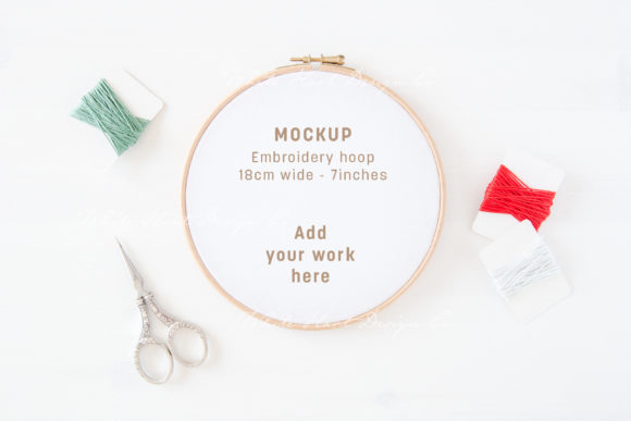 Embroidery Hoop Mockup - Christmas Review