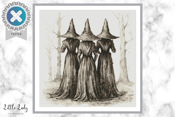 Halloween Witch Cross Stitch: A Spooky Delight