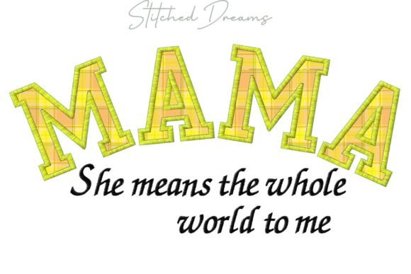 Mama Applique Embroidery: A Heartfelt Tribute