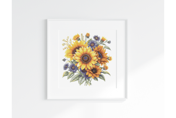Modern Floral Cross Stitch for Home and Gifts