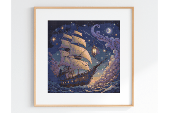 Nautical Seaside Embroidery Design for Seasonal Charm