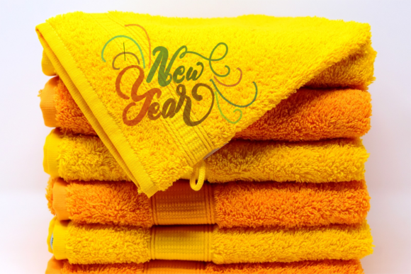 New Years Lettering: A Stylish Embroidery Design