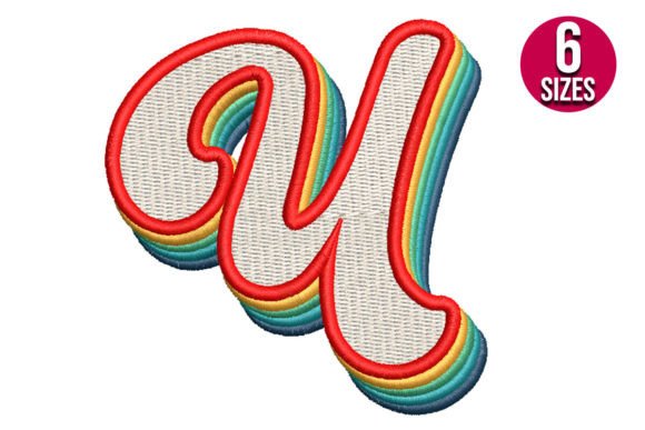 Retro Alphabet Letter U: A Charming Vintage Design