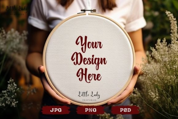 Review: Embroidery Hoop Mockup Smart Object PSD