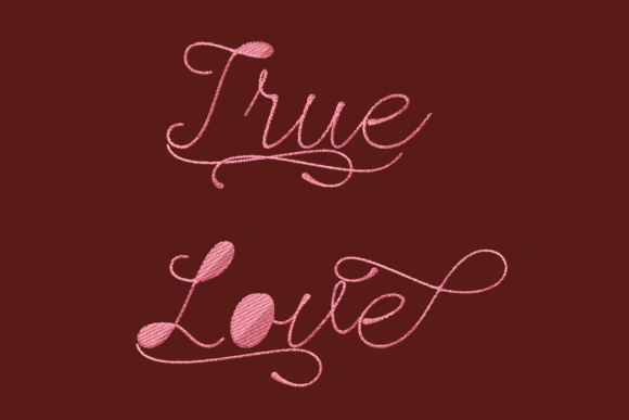 True Love: A Timeless Embroidery Design