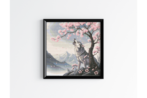 Wolf Cross Stitch Pattern: A Magical Wildlife Design